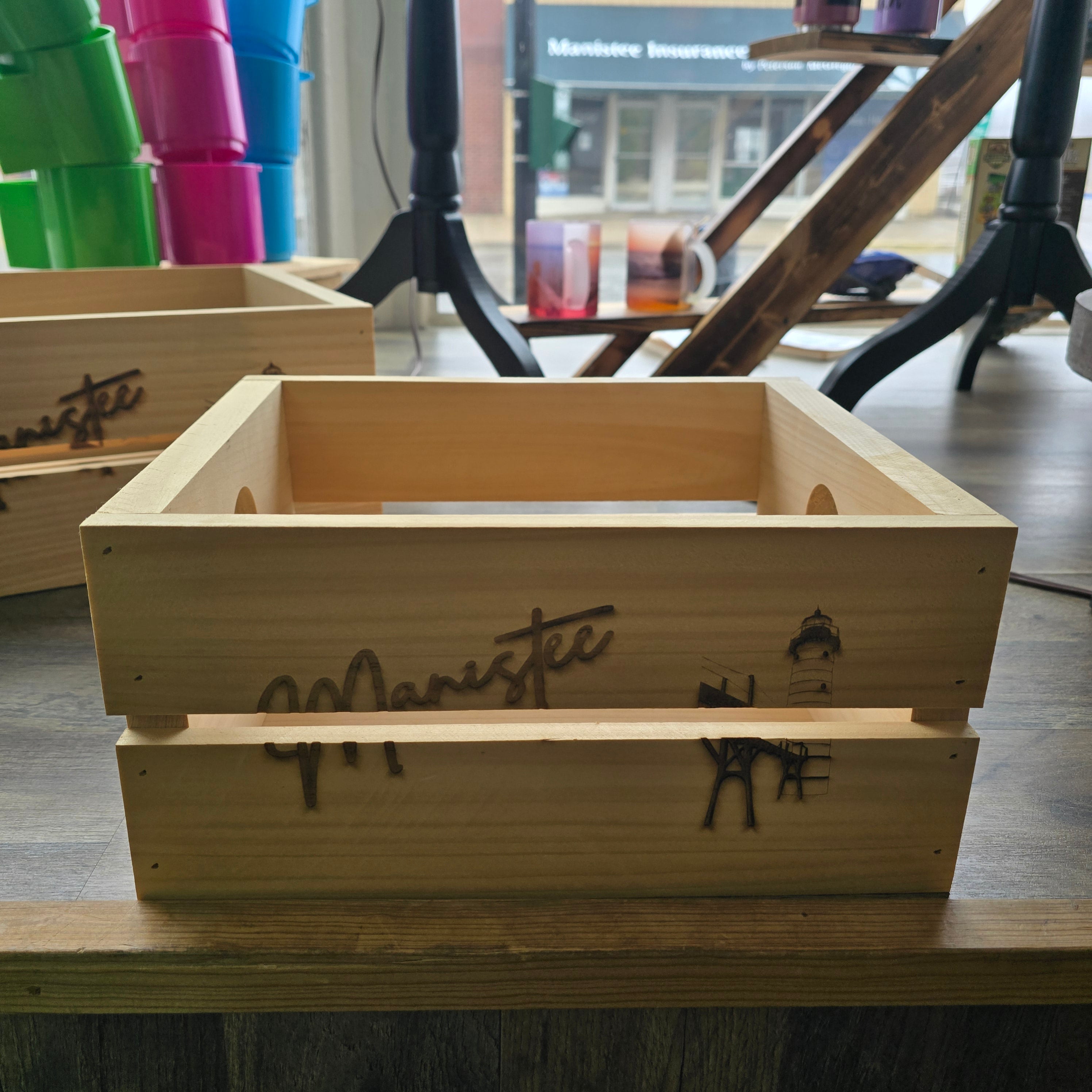 Wood crate