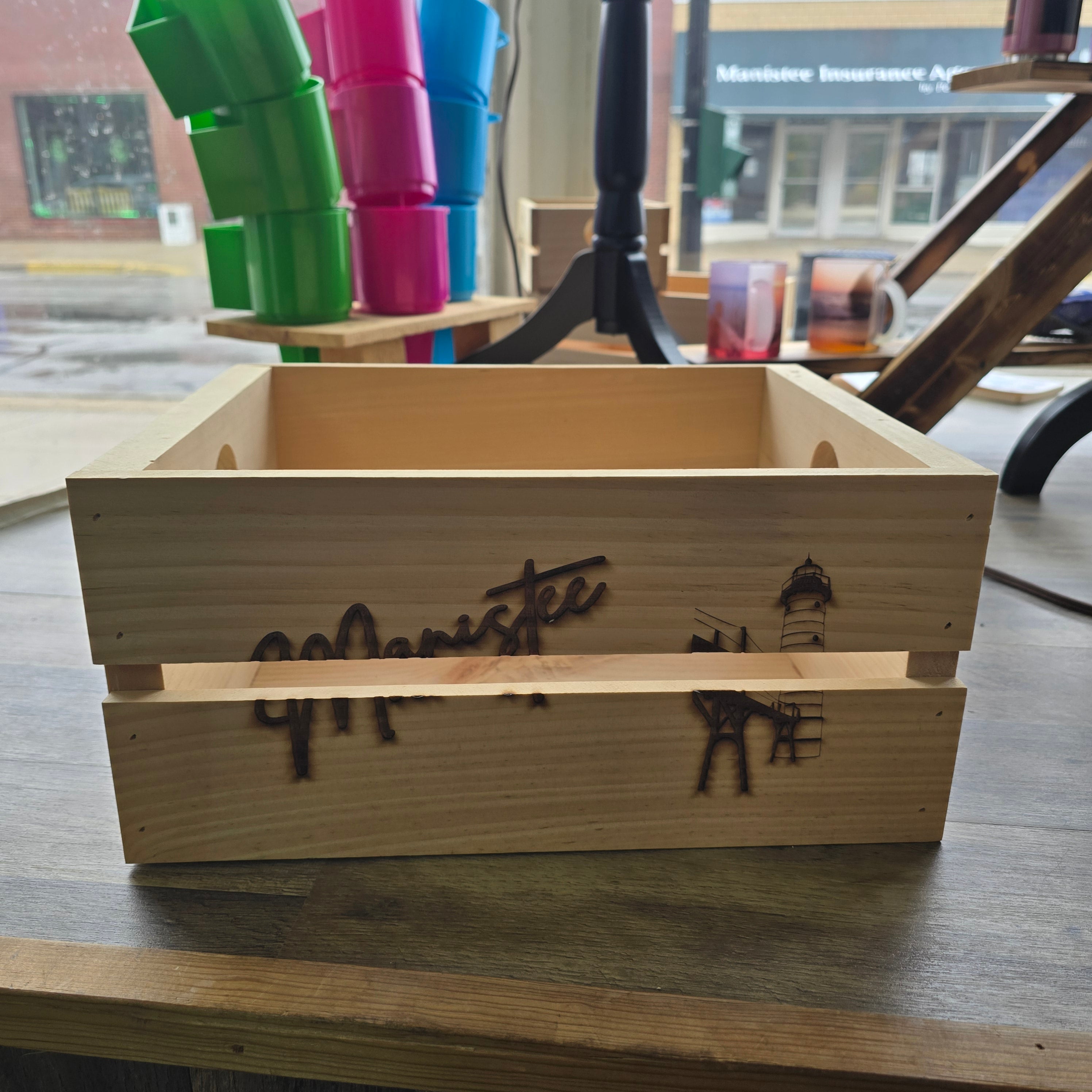 Wood crate